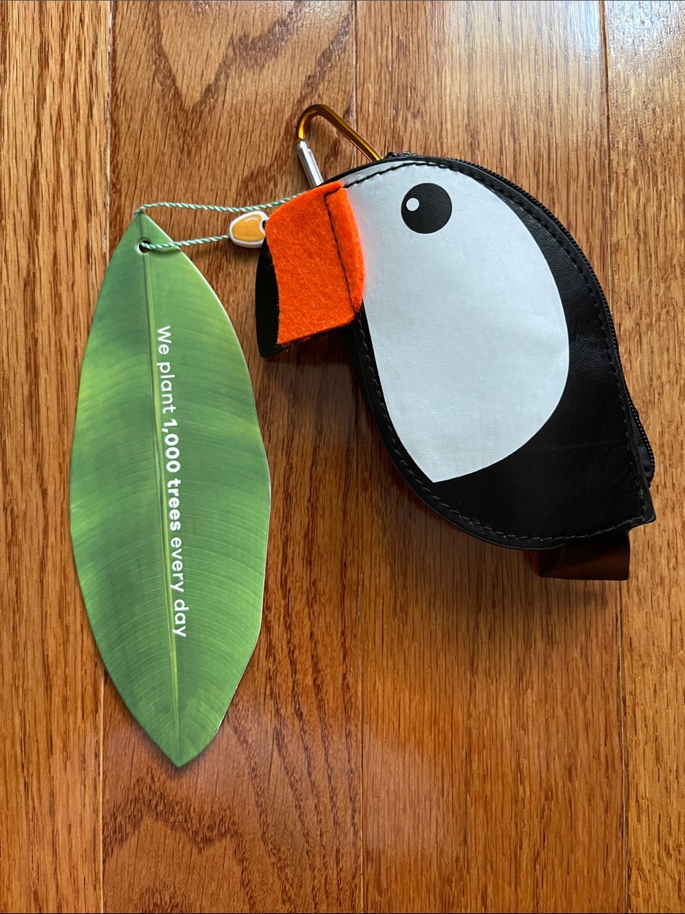 FARM RIO Black, White and Orange Toucan Bird Reusable Tote Bag